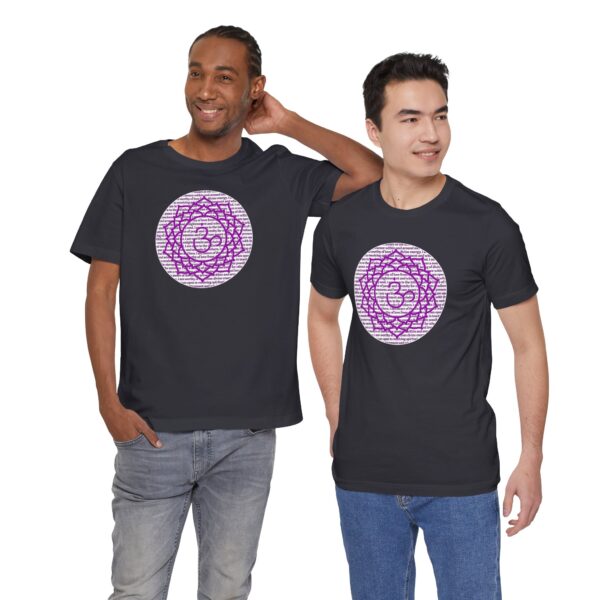 Crown Chakra Affirmations Lightweight T-Shirt - Purple Text - Image 18