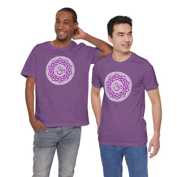 Crown Chakra Affirmations Lightweight T-Shirt - Purple Text - Image 9