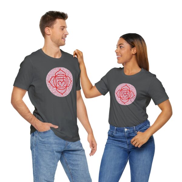 Root Chakra Affirmations Lightweight T-Shirt - Red Text - Image 14
