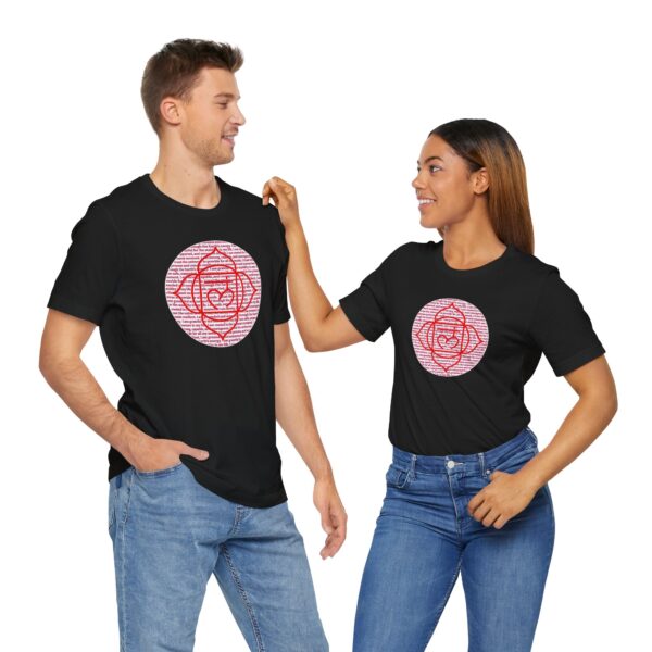Root Chakra Affirmations Lightweight T-Shirt - Red Text - Image 22