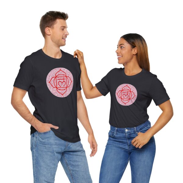 Root Chakra Affirmations Lightweight T-Shirt - Red Text - Image 18