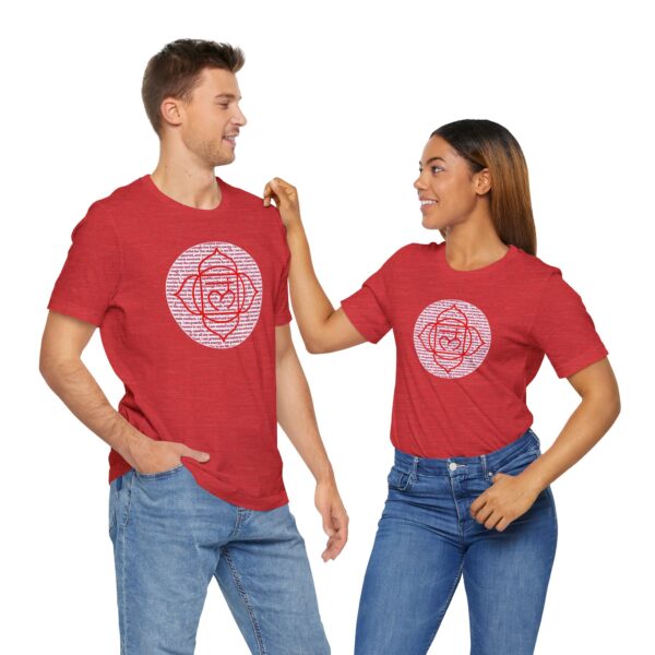 Root Chakra Affirmations Lightweight T-Shirt - Red Text - Image 10