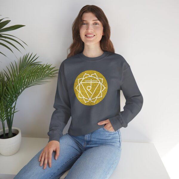 Solar Plexus Chakra Affirmations Crewneck Sweatshirt - Image 14
