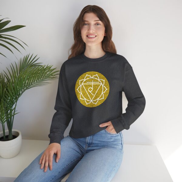 Solar Plexus Chakra Affirmations Crewneck Sweatshirt - Image 18