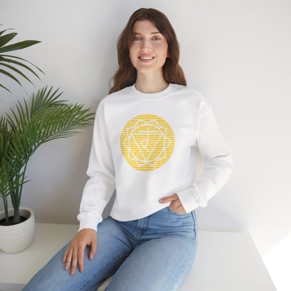 Solar Plexus Chakra Affirmations Crewneck Sweatshirt - Image 5
