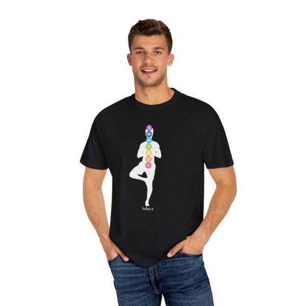 Balance - Chakra Heavyweight T-Shirt with Male Silhouette - Image 5