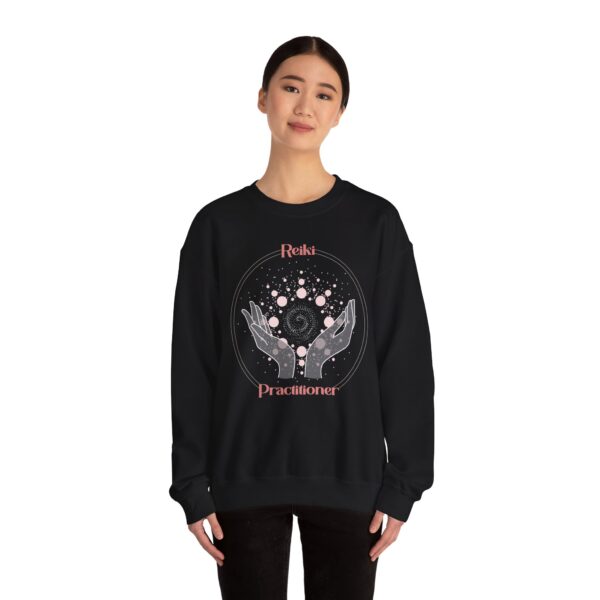Reiki Practitioner - Crewneck Sweatshirt with Pink Text - Image 22