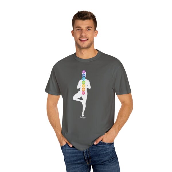 Balance - Chakra Heavyweight T-Shirt with Male Silhouette - Image 9
