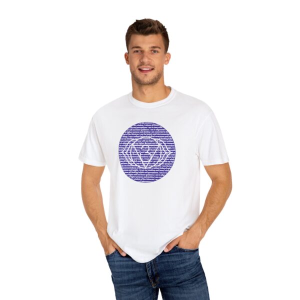 Third Eye Chakra Affirmations Heavyweight T-Shirt - Image 5