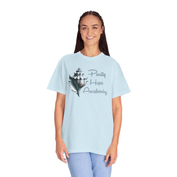 Purity, Hope, Awakening - Conch Shell Heavyweight T-Shirt - Image 10
