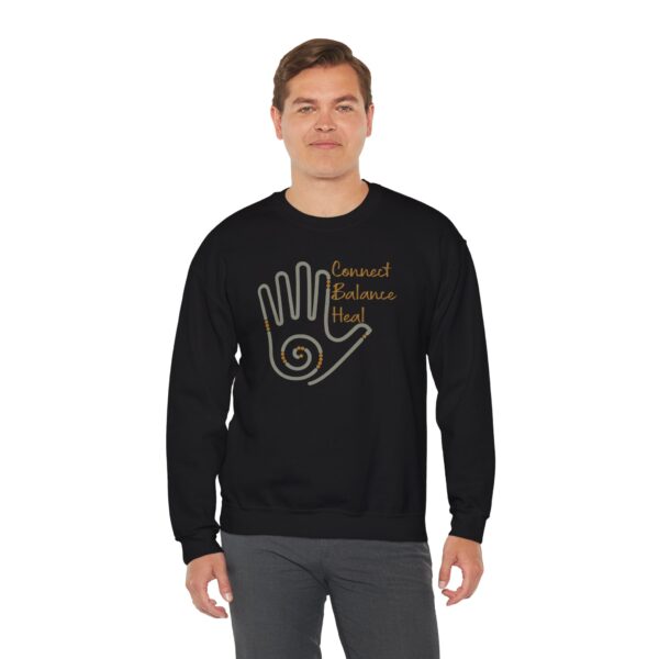 Connect, Balance, Heal - Reiki Hand Crewneck Sweatshirt - Image 22