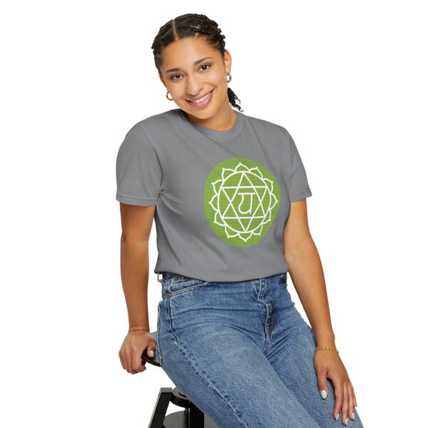Heart Chakra Affirmations Heavyweight T-Shirt - Image 13