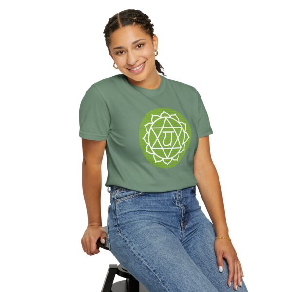 Heart Chakra Affirmations Heavyweight T-Shirt - Image 9