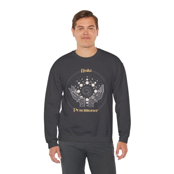 Reiki Practitioner - Crewneck Sweatshirt with Yellow Text - Image 18