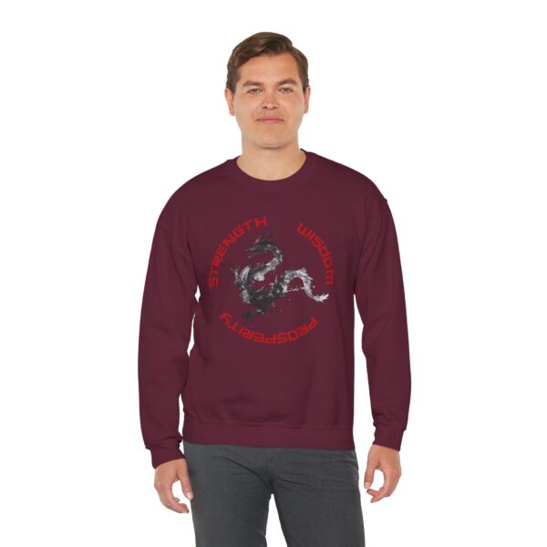 Strength, Wisdom, Prosperity - Dragon Crewneck Sweatshirt - Image 19