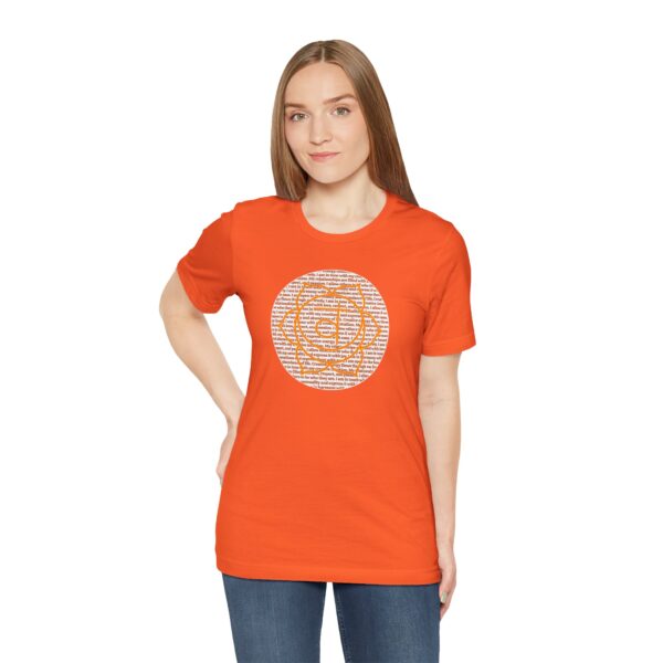 Sacral Chakra Affirmations Lightweight T-Shirt - Orange Text - Image 6