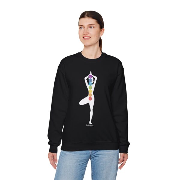 Balance - Chakra Crewneck Sweatshirt with Female Silhouette - Image 18