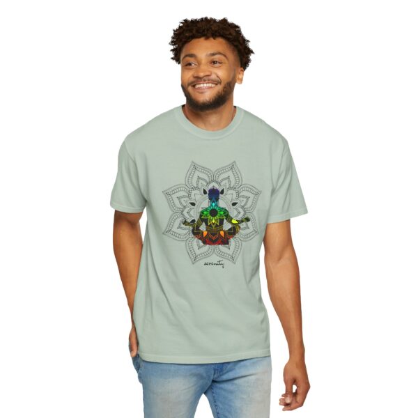Serenity - Chakra Mandala Heavyweight Shirt with Male Silhouette - Image 14