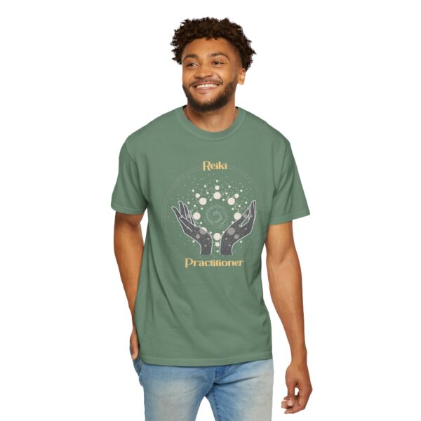 Reiki Practitioner - Heavyweight T-Shirt with Yellow Text - Image 22