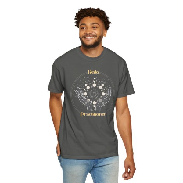 Reiki Practitioner - Heavyweight T-Shirt with Yellow Text - Image 10