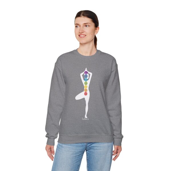 Balance - Chakra Crewneck Sweatshirt with Female Silhouette - Image 9