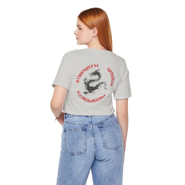 Strength, Wisdom Prosperity - Dragon Lightweight T-Shirt - Image 14