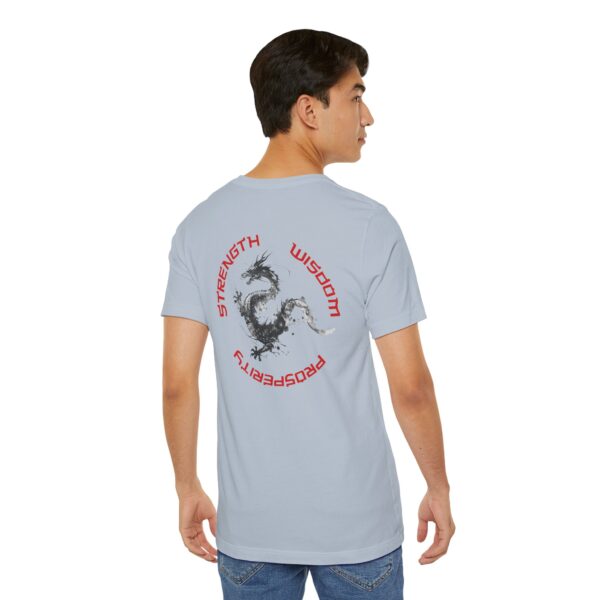 Strength, Wisdom Prosperity - Dragon Lightweight T-Shirt - Image 6
