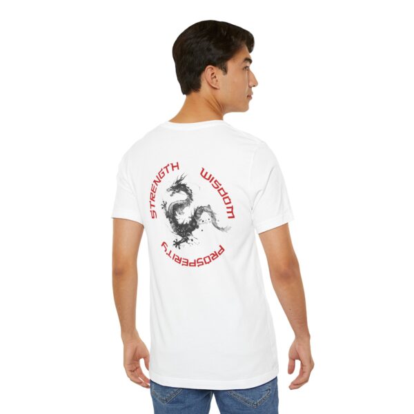 Strength, Wisdom Prosperity - Dragon Lightweight T-Shirt - Image 10
