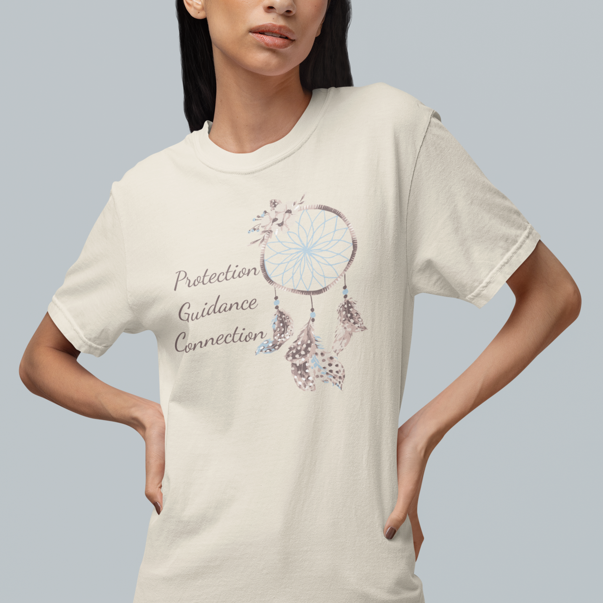 Protection, Guidance, Connection - Dreamcatcher Heavyweight Shirt