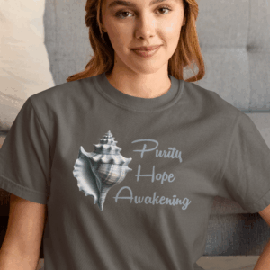 Purity, Hope, Awakening - Conch Shell Heavyweight T-Shirt