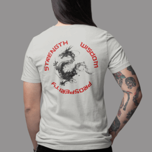 Strength, Wisdom Prosperity - Dragon Lightweight T-Shirt