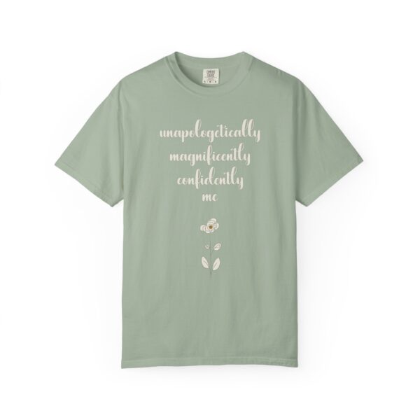 Confidently Me Heavyweight T-Shirt - Floral Text - Image 12