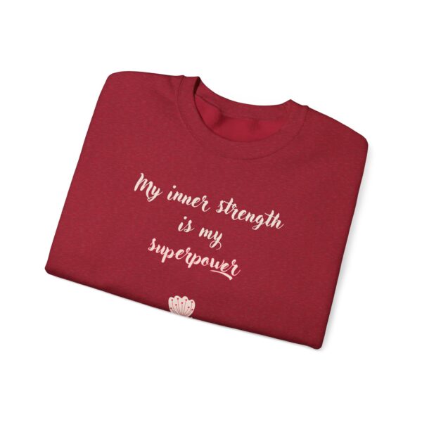 My Inner Strength is My Superpower Crewneck Sweatshirt - Image 4