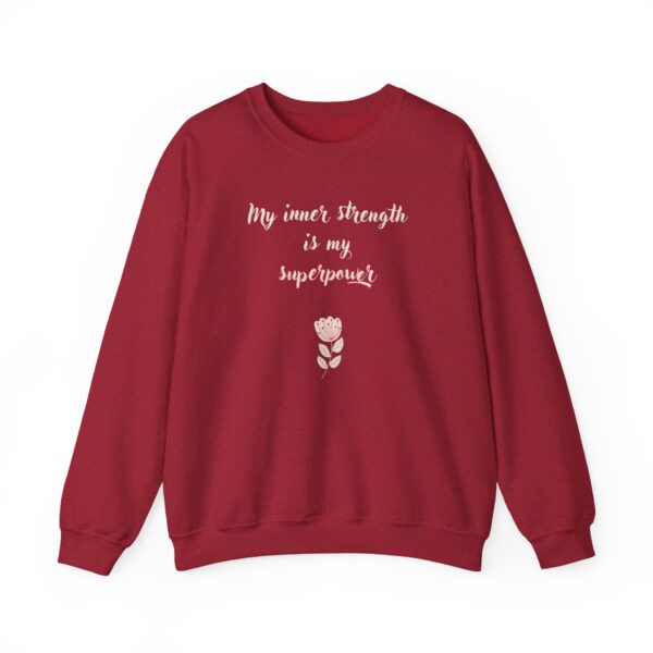 My Inner Strength is My Superpower Crewneck Sweatshirt - Image 3