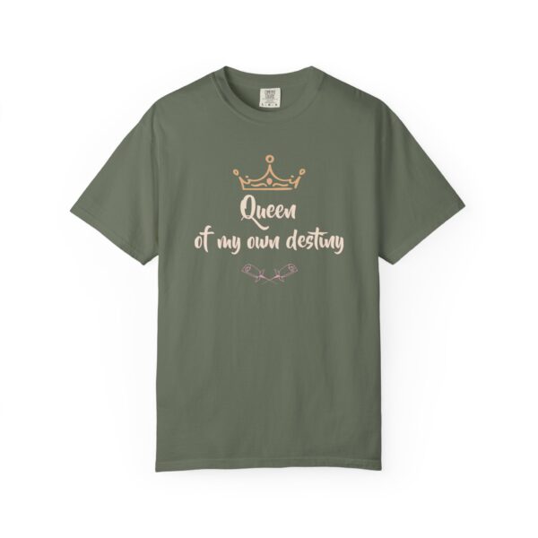 Queen of My Own Destiny Heavyweight T-Shirt - Floral Text - Image 20