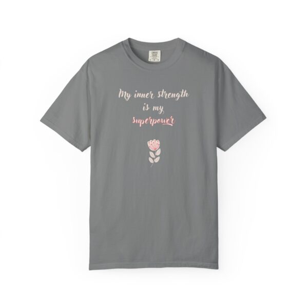 My Inner Strength is My Superpower Heavyweight T-Shirt - Floral - Image 12