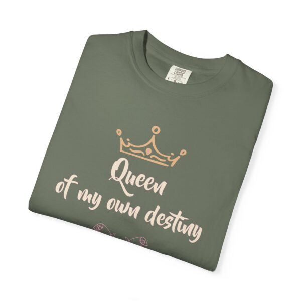 Queen of My Own Destiny Heavyweight T-Shirt - Floral Text - Image 21