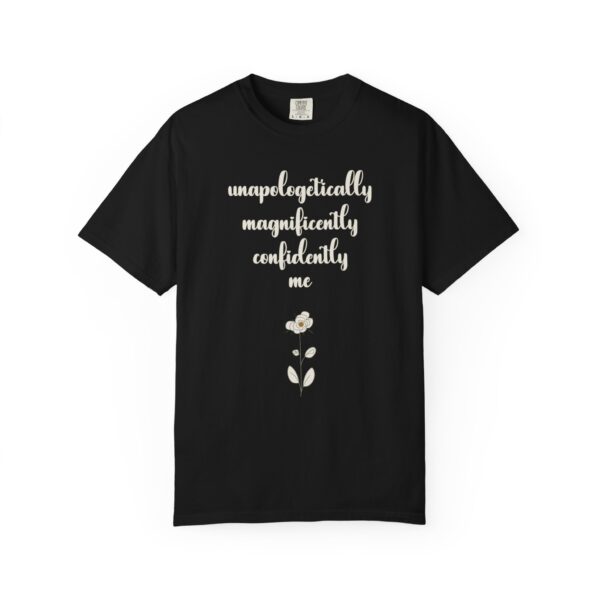 Confidently Me Heavyweight T-Shirt - Floral Text - Image 20