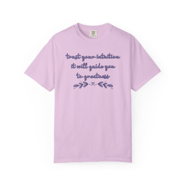 Trust Your Intuition Heavyweight T-Shirt - Floral Text - Image 16