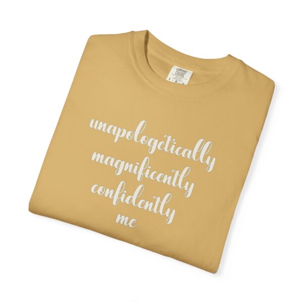 Confidently Me Heavyweight T-Shirt - Floral Text - Image 4