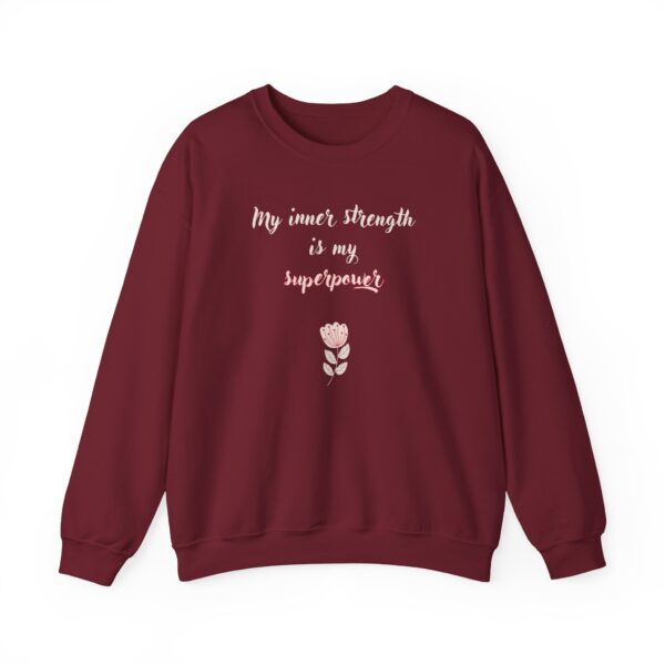 My Inner Strength is My Superpower Crewneck Sweatshirt - Image 7
