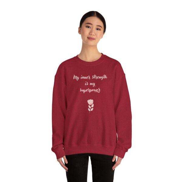 My Inner Strength is My Superpower Crewneck Sweatshirt - Image 6