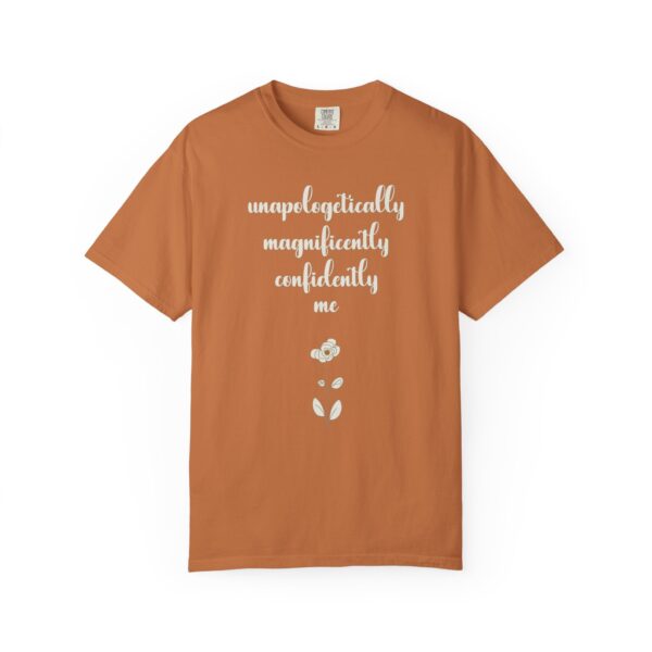 Confidently Me Heavyweight T-Shirt - Floral Text - Image 7