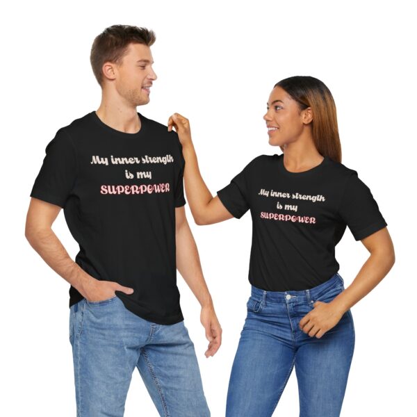 My Inner Strength is My Superpower Lightweight Shirt - Text Only - Image 6
