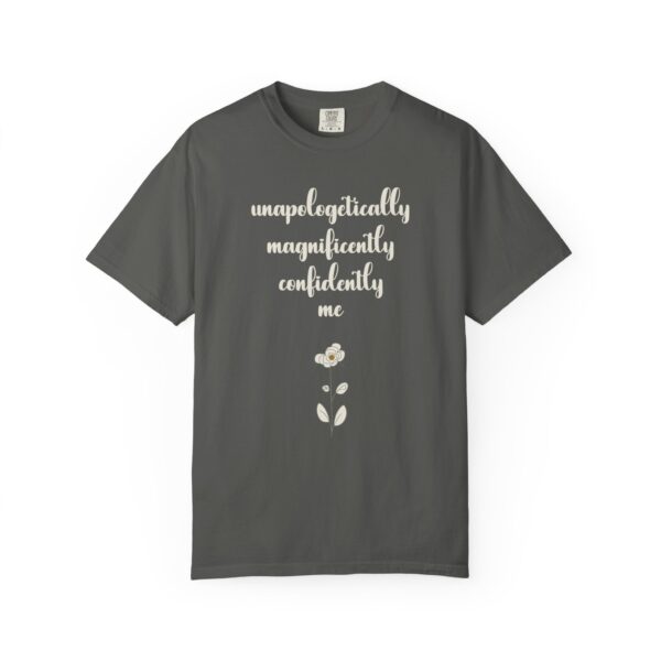 Confidently Me Heavyweight T-Shirt - Floral Text - Image 16