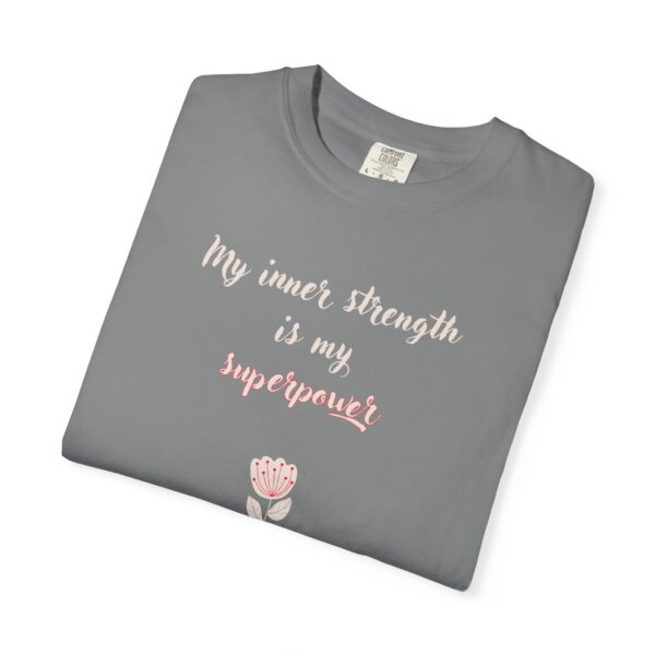 My Inner Strength is My Superpower Heavyweight T-Shirt - Floral - Image 13