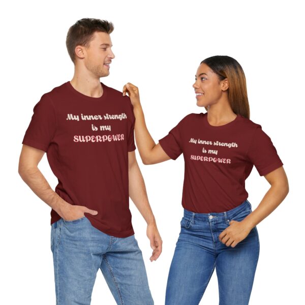 My Inner Strength is My Superpower Lightweight Shirt - Text Only - Image 19