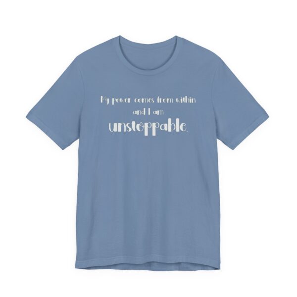 I am Unstoppable Lightweight T-Shirt - Text Only - Image 2