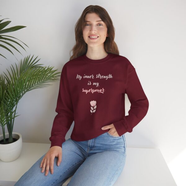 My Inner Strength is My Superpower Crewneck Sweatshirt - Image 10