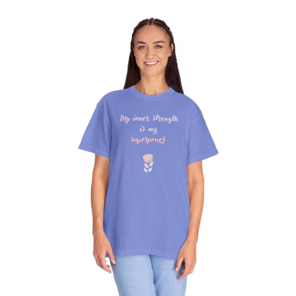 My Inner Strength is My Superpower Heavyweight T-Shirt - Floral - Image 22